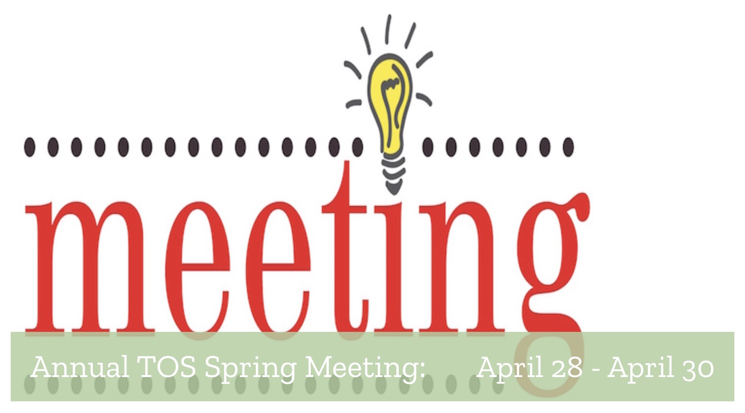 Annual TOS Meeting Event Graphic